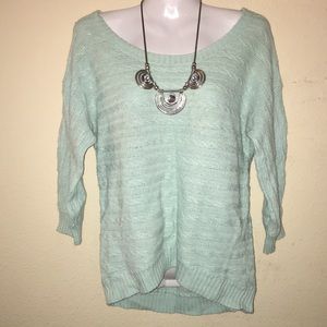 Sea foam green sweater